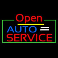 Auto Service Open Leuchtreklame