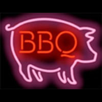 BBQ PIG Leuchtreklame