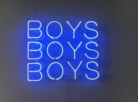 BOYS BOYS BOYS Leuchtreklame