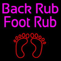 Back Rub Foot Rub With Foot Leuchtreklame