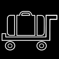 Baggage Cart Icon Leuchtreklame