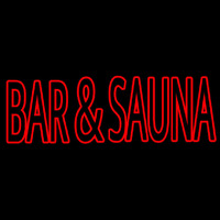 Bar And Sauna Leuchtreklame