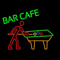 Bar Cafe With Pool Leuchtreklame
