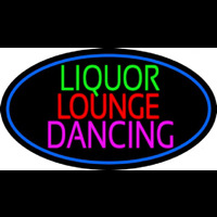 Bar Liquor Lounge Dancing With Wine Glasses Leuchtreklame