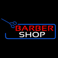 Barber Shop With Scissor Leuchtreklame