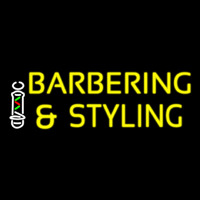 Barbering And Styling Leuchtreklame