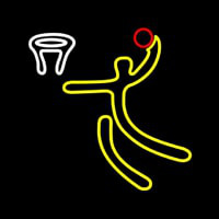 Basketball Player Play Leuchtreklame