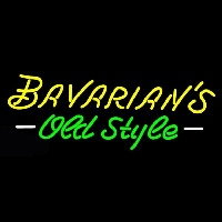 Bavarians Cursive Old Style Neon Sign Leuchtreklame