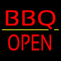 Bbq Block Open Leuchtreklame