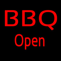 Bbq Open Leuchtreklame