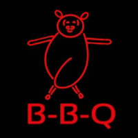 Bbq Pig Logo Leuchtreklame