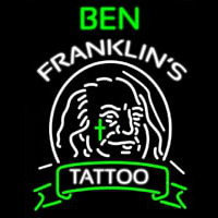 Ben Franklins Tattoo Leuchtreklame
