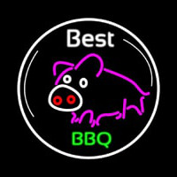 Best BBQ Pig Leuchtreklame