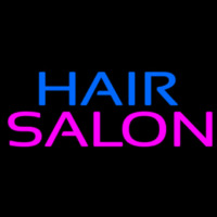 Block Blue Pink Hair Salon Leuchtreklame