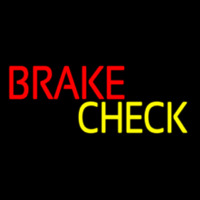 Block Brake Check Leuchtreklame