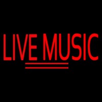 Block Live Music Red Leuchtreklame