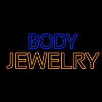Blue And Orange Body Jewelry Leuchtreklame