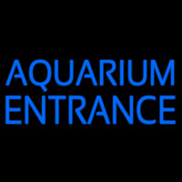 Blue Aquarium Entrance Leuchtreklame