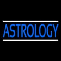 Blue Astrology Block Leuchtreklame