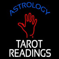 Blue Astrology White Tarot Readings Leuchtreklame