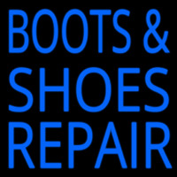 Blue Boots And Shoes Repair Leuchtreklame