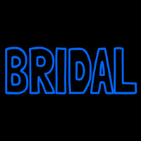 Blue Bridal Block Leuchtreklame