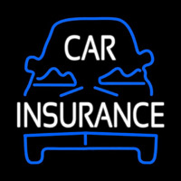Blue Car Insurance Leuchtreklame