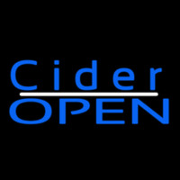 Blue Cider Open Leuchtreklame