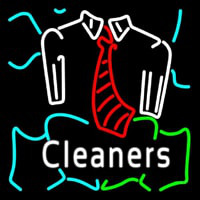 Blue Cleaners With Shirt Leuchtreklame