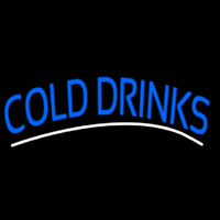 Blue Cold Drinks Leuchtreklame