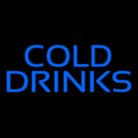 Blue Cold Drinks Leuchtreklame