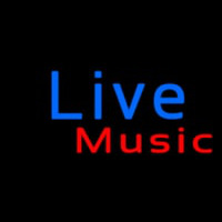 Blue Cursive Live Music Leuchtreklame