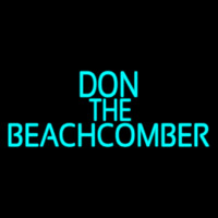 Blue Don The Beachcomber Tiki Bar Leuchtreklame