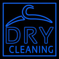 Blue Dry Cleaning Leuchtreklame