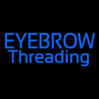 Blue Eyebrow Threading Leuchtreklame