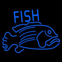 Blue Fish 2 Leuchtreklame