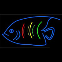 Blue Fish Logo Leuchtreklame