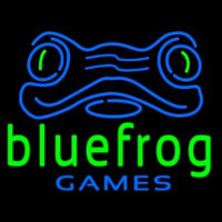 Blue Frog Games Logo Leuchtreklame