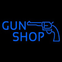 Blue Gun Shop Leuchtreklame