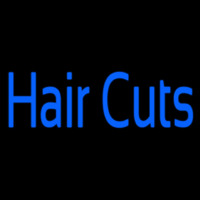 Blue Hair Cuts Leuchtreklame