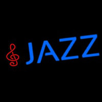 Blue Jazz With Note Leuchtreklame