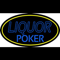 Blue Liquor Poker Leuchtreklame