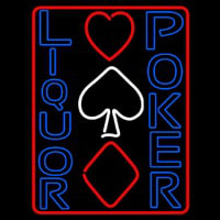 Blue Liquor Poker Leuchtreklame