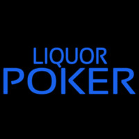 Blue Liquor Poker Leuchtreklame