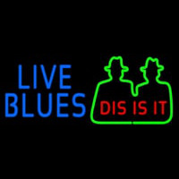 Blue Live Blues Dis Is It Leuchtreklame