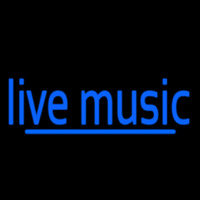 Blue Live Music 2 Leuchtreklame