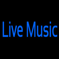 Blue Live Music Leuchtreklame