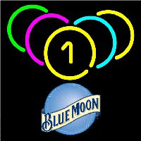Blue Moon Billiard Rack Pool Beer Sign Leuchtreklame