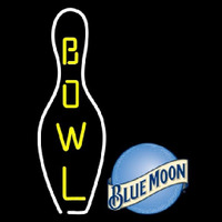 Blue Moon Bowling Beer Sign Leuchtreklame