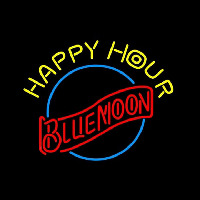 Blue Moon Classic Happy Hour Beer Sign Leuchtreklame